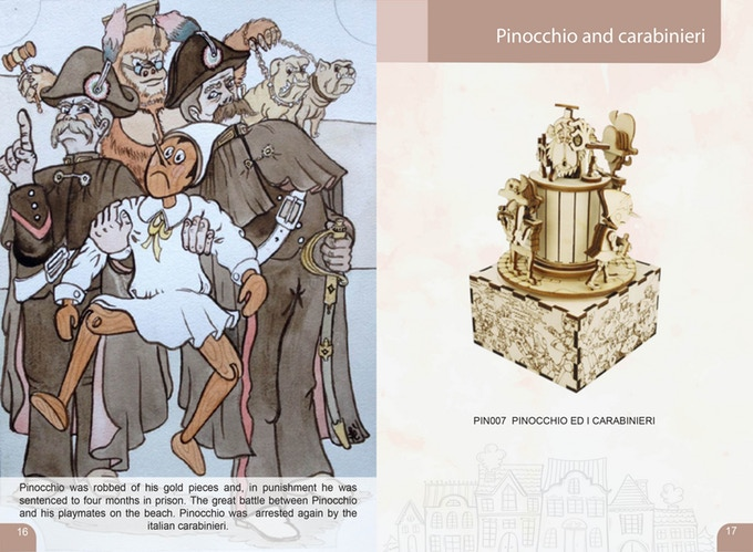 Pinocchio and the carabinieri 3Dino model